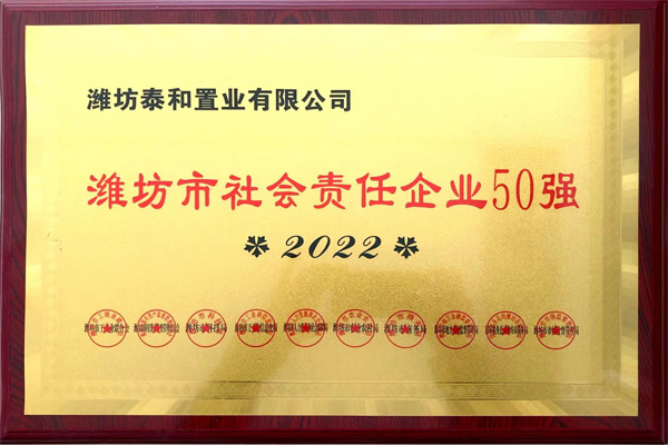 濰坊市社會責任企業(yè)50強